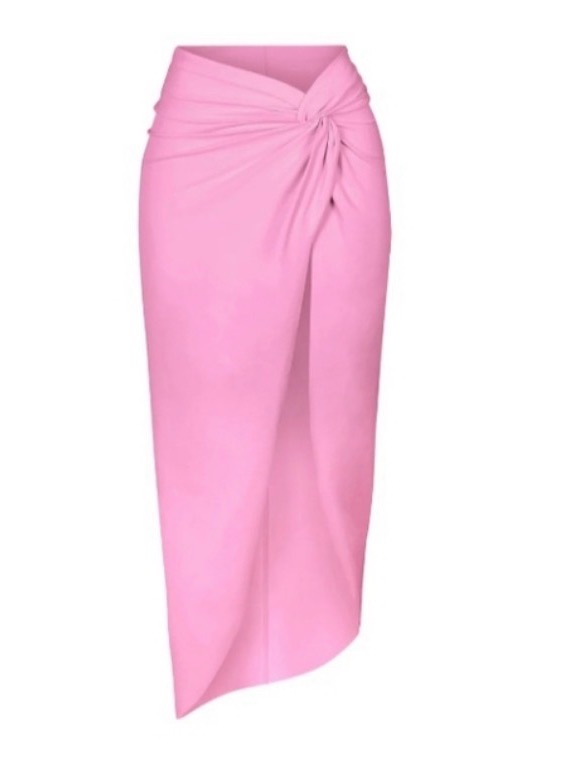 Skims Swim Sarong Skirt In Taffy Pink Size Medium